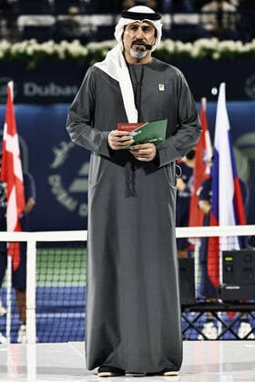 Salah Tahlak, tournament director, after womens final of 2022 Dubai Championships in Dubai, 19 02 2022