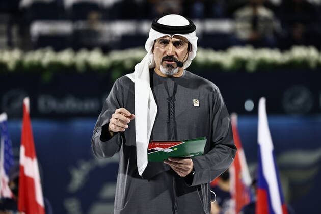 Salah Tahlak, tournament director, after womens final of 2022 Dubai Championships in Dubai, 19 02 2022