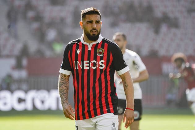 Andy Delort (OGC Nice) FOOTBALL : OGC Nice vs SCO Angers - Ligue 1 Uber Eats - Nice - 20 02 2022 NorbertScanella Panoramic 