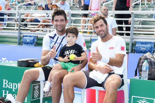 February 20, 2022, Delray Beach, Florida, United States: February, 20 - Delray Beach: Marcelo Arevalo(ESP) Jean-Julien Rojer(NED) defeat Aleksandr Nedovyesov(KAZ) Aisam-Ul-Haq Qureshi(PAK) 62 67(5) 10-4 during the 2022 Delray Beach Open by Vitacost Doubles Championship. Delray Beach United States - ZUMApa3_ 0151547745st Copyright: xAndrewxPatronx