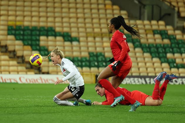 20th February 2022 ; Carrow Road, Norwich, Norforlk, England; Arnold Clark Womens International football Canada versus Germany: Giulia Gwinn of Germany appeals for a penalty  ActionPlus12366215 ShaunxBrooks