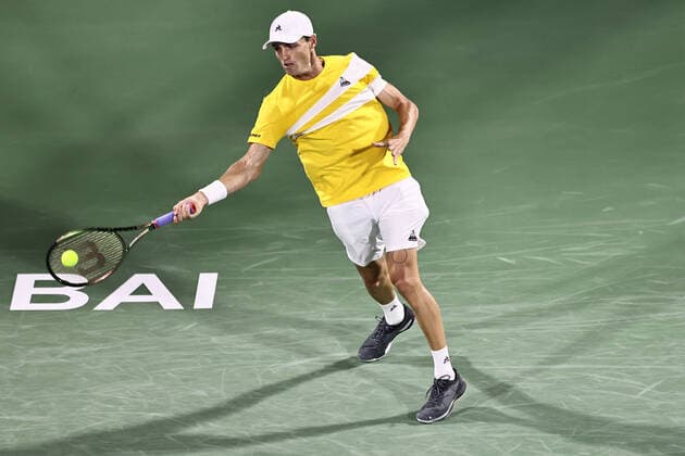 Christopher O Connell, AUS, during mens first roundl of 2022 Dubai Championships in Dubai, 21 02 2022