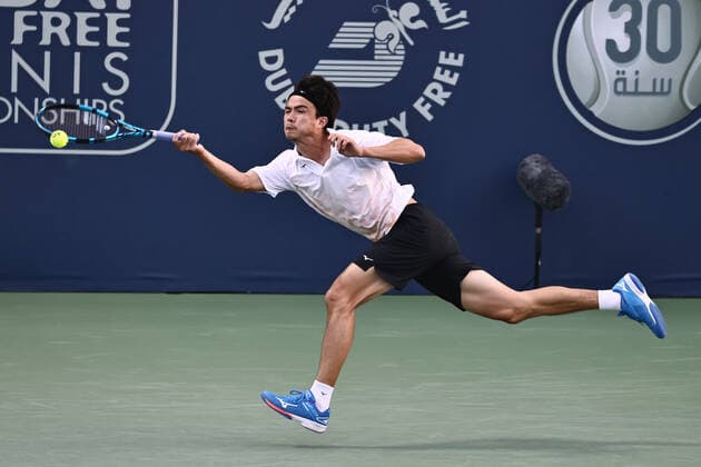 Daniel Taro, JPN, during mens first roundl of 2022 Dubai Championships in Dubai, 21 02 2022