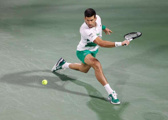 Novak Djokovic SRB Tennis Dubai Duty Free Tennis Championships ATP Dubai Duty Free Tennis Stadium Dubai United Arab Emirates 21 February 2022 Copyright: xJuergenxHasenkopfx