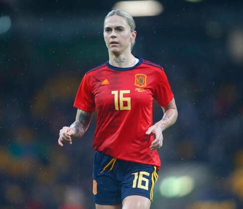England v Spain - Arnold Clark Cup Maria Pilar Leon (Barcelona)of Spain during Arnold Clark Cup between England Women and Spain at Carrow Road, Norwich on 20th February 2022 Norwich United Kingdom  Copyright: xActionxFotoxSportx originalFilename:galvin-englandw220220_npeOG.jpg