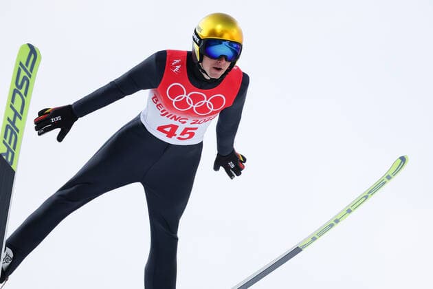 Vinzenz Geiger (GER), FEBRUARY 9, 2022 - Nordic Combined : Individual NH 10km during the Beijing 2022 Olympic Winter games, Winterspiele,Spiele, Summer games at National Ski jumping, Skispringen, Ski, nordisch Centre in Zhangjiakou, Hebei, China.  (181343949)