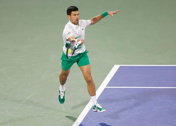 Novak Djokovic SRB Tennis Dubai Duty Free Tennis Championships ATP Dubai Duty Free Tennis Stadium Dubai United Arab Emirates 21 February 2022 Copyright: xJuergenxHasenkopfx