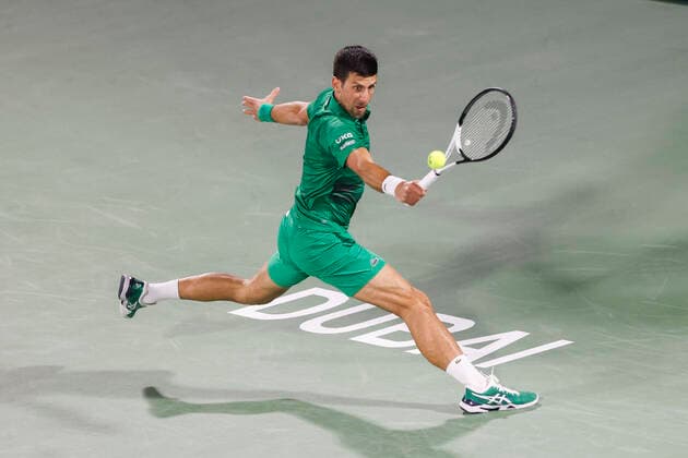 Novak Djokovic SRB Tennis Dubai Duty Free Tennis Championships ATP Dubai Duty Free Tennis Stadium Dubai United Arab Emirates 21 February 2022 Copyright: xJuergenxHasenkopfx