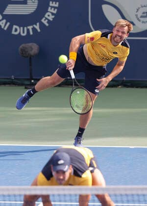 Kevin Krawietz Andreas Mies, Mens Doubles Tennis Dubai Duty Free Tennis Championships ATP Dubai Duty Free Tennis Stadium Dubai United Arab Emirates 22 February 2022 Copyright: xJuergenxHasenkopfx