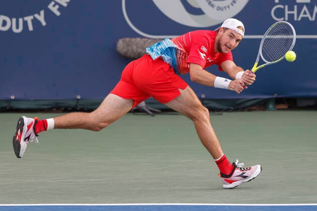 Jan Lennard Struff GER Tennis Dubai Duty Free Tennis Championships ATP Dubai Duty Free Tennis Stadium Dubai United Arab Emirates 22 February 2022 Copyright: xJuergenxHasenkopfx