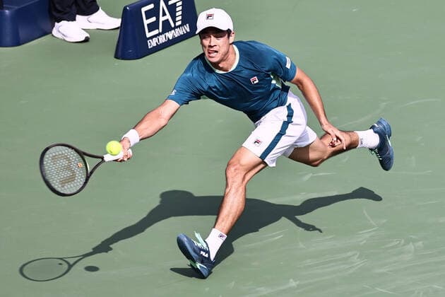 Mackenzie McDonald, USA, during mens first roundl of 2022 Dubai Championships in Dubai, 22 02 2022