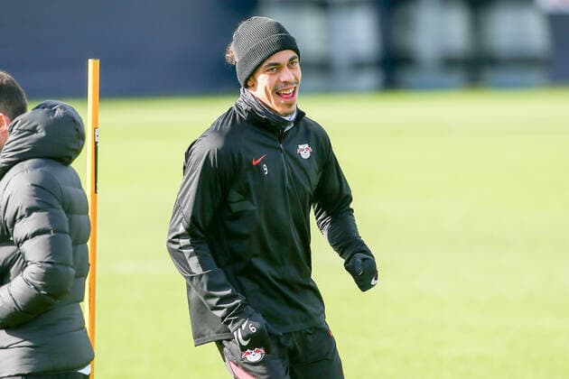 RB Leipzig training 23 02 2022 Leipzig, 23 02 2022, RB Leipzig training center, football, 1 Bundesliga , RB Leipzig final training before the UEFA Europa League match against Real Sociedad San Sebastian , Pictured Yussuf Poulsen ,