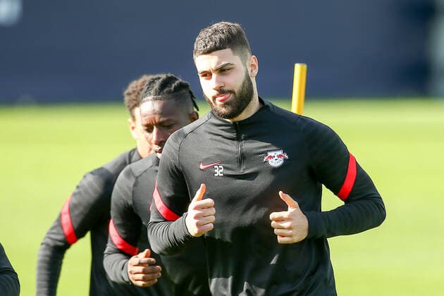 RB Leipzig training 23 02 2022 Leipzig, 23 02 2022, RB Leipzig training center, football, 1 Bundesliga , RB Leipzig final training before the UEFA Europa League match against Real Sociedad San Sebastian , Pictured Josko Gvardiol ,