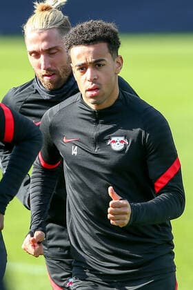RB Leipzig training 23 02 2022 Leipzig, 23 02 2022, RB Leipzig training center, football, 1 Bundesliga , RB Leipzig final training before UEFA Europa League match against Real Sociedad San Sebastian , Pictured Tyler Adams ,