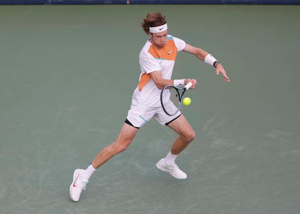 Andrey Rublev Tennis Dubai Duty Free Tennis Championships ATP Dubai Duty Free Tennis Stadium Dubai United Arab Emirates 23 February 2022 Copyright: xJuergenxHasenkopfx