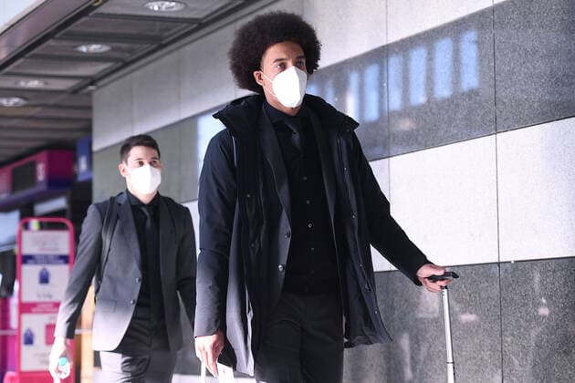 Soccer Europa League departure Borussia Dortmund to Glasgow on 23 02 2023 at Dortmund Airport in Dortmund Axel Witsel Dortmund xRx