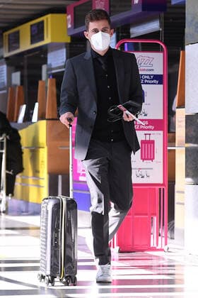 Soccer Europa League departure Borussia Dortmund to Glasgow on 23 02 2023 at Dortmund Airport in Dortmund Thorgan Hazard Dortmund xRx