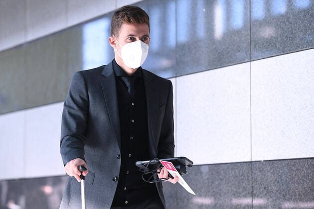 Soccer Europa League departure Borussia Dortmund to Glasgow on 23 02 2023 at Dortmund Airport in Dortmund Thorgan Hazard Dortmund xRx