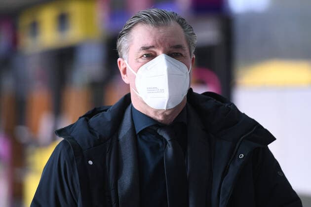 Soccer Europa League departure Borussia Dortmund to Glasgow on 23 02 2023 at Dortmund Airport in Dortmund Michael Zorc Sportdirektor Dortmund xRx