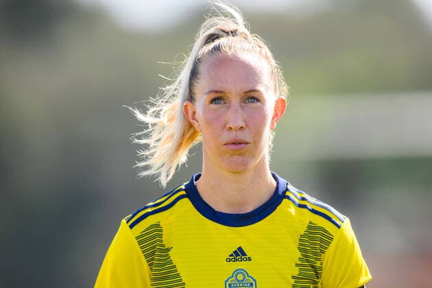 220223 Julia Roddar ahead of the Algarve Cup final football match between Sweden and Italy on February 23, 2022 in Lagos Photo Ludvig Thunman BILDBYRAN kod LT LT0287 fotboll football soccer fotball algarve cup sverige sweden italien italy dam bbeng women s women,  Copyright: LUDVIGxTHUNMAN BB220223LT119