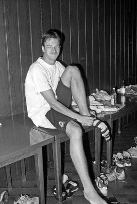 29 06 92 Stuttgarter Kickers training camp Kleinaspach Germany, Kleinaspach, 29 06 1992, football, 2 Bundesliga, Stuttgarter Kickers, training camp Kleinaspach Fredi Bobic