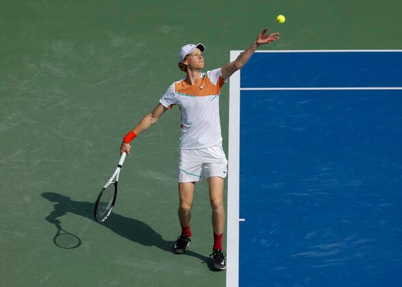 Jannik Sinner ITA Tennis Dubai Duty Free Tennis Championships ATP Dubai Duty Free Tennis Stadium Dubai United Arab Emirates 23 February 2022 Copyright: xJuergenxHasenkopfx