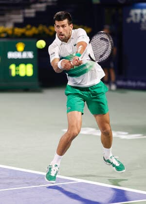 Novak Djokovic SRB Tennis Dubai Duty Free Tennis Championships ATP Dubai Duty Free Tennis Stadium Dubai United Arab Emirates 23 February 2022 Copyright: xJuergenxHasenkopfx