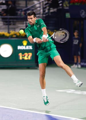 Novak Djokovic SRB Tennis Dubai Duty Free Tennis Championships ATP Dubai Duty Free Tennis Stadium Dubai United Arab Emirates 23 February 2022 Copyright: xJuergenxHasenkopfx