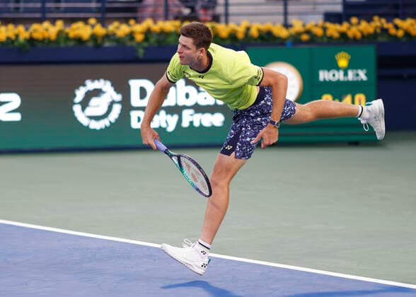 Hubert Hurkacz Tennis Dubai Duty Free Tennis Championships ATP Dubai Duty Free Tennis Stadium Dubai United Arab Emirates 24 February 2022 Copyright: xJuergenxHasenkopfx