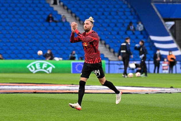Kevin Kampl 44 Leipzig , Real Sociedad vs RB Leipzig, Europa League, PLayoff second leg, 24 02 2022 Donostia San Sebastian Donostia San Sebastian Spain Copyright: xkolbert-press MarcxNiemeyerx