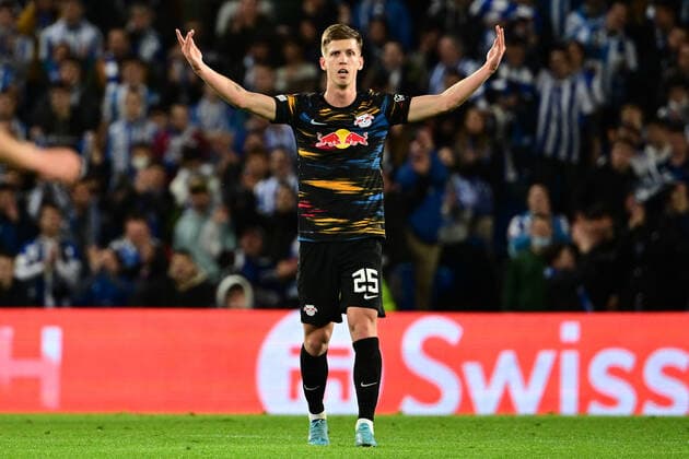 Dani Olmo 25 Leipzig , Real Sociedad vs RB Leipzig, Europa League, PLayoff second leg, 24 02 2022 Copyright: xkolbert-press MarcxNiemeyerx