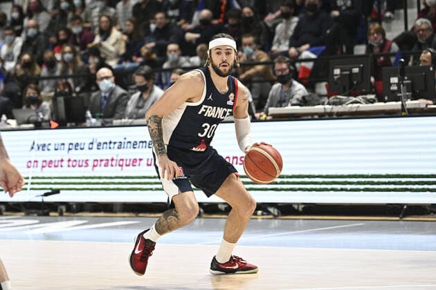 Isaia Cordinier (France) BASKETBALL : France vs Portugal - Qualifications WC2023 - 24 02 2022 JBAutissier Panoramic 