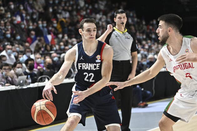 Terry Tarpey (France) BASKETBALL : France vs Portugal - Qualifications WC2023 - 24 02 2022 JBAutissier Panoramic 