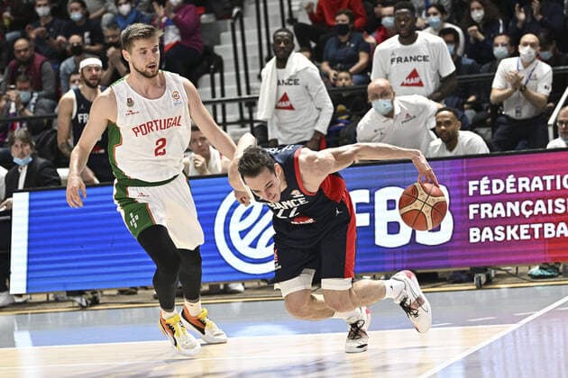 Terry Tarpey (France) BASKETBALL : France vs Portugal - Qualifications WC2023 - 24 02 2022 JBAutissier Panoramic 