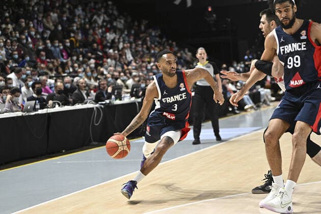 David Michineau (France) BASKETBALL : France vs Portugal - Qualifications WC2023 - 24 02 2022 JBAutissier Panoramic 