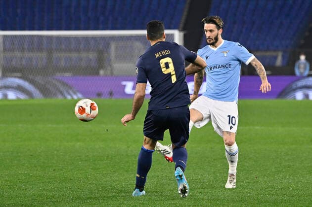 Photo Fabrizio Corradetti LaPresse February 24st 2022 Roma (Italy) Soccer Lazio - Porto Europa League 2021-2022 Play Off return - Olimpico Stadium of Roma In the pic: Luis Alberto (SS Lazio)  Copyright: xFabrizioxCorradettix xLaPressex