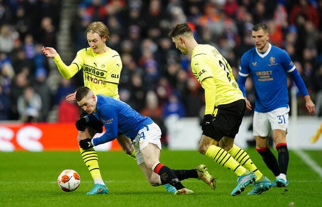 Football, EL, Glasgow Rangers - Borussia Dortmund