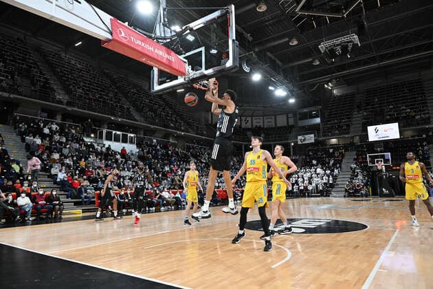 Victor Wembanyama (asvel) BASKETBALL : LDLC ASVEL vs Alba Berlin - Euroligue - 24 02 2022 FredericChambert Panoramic 