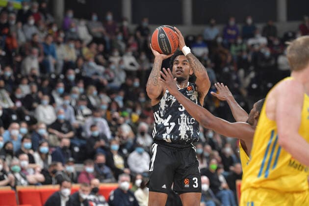 Chris Jones (asvel) BASKETBALL : LDLC ASVEL vs Alba Berlin - Euroligue - 24 02 2022 FredericChambert Panoramic 