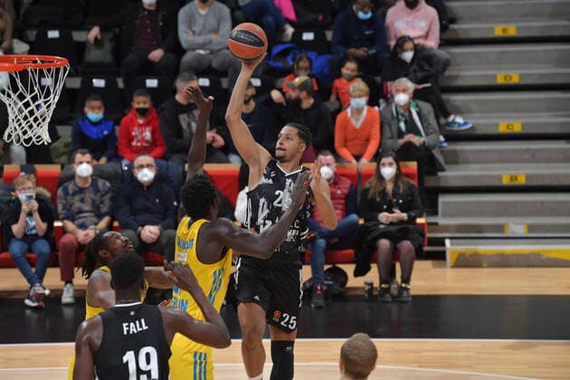 William Howard (asvel) BASKETBALL : LDLC ASVEL vs Alba Berlin - Euroligue - 24 02 2022 FredericChambert Panoramic 