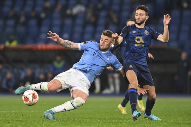 Sergej Milinkovic-Savic of SS LAZIO in action during the Knockout Round Play-Offs Leg Two - UEFA Europa League between SS Lazio and FC Porto at Stadio Olimpico on 24th of February, 2022 in Rome, Italy.  Copyright: xDomenicoxCippitellix xipa-agencyx xx 0