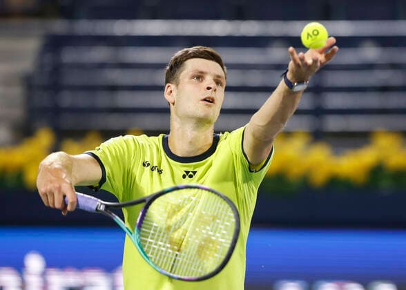 Hubert Hurkacz Tennis Dubai Duty Free Tennis Championships ATP Dubai Duty Free Tennis Stadium Dubai United Arab Emirates 25 February 2022 Copyright: xJuergenxHasenkopfx