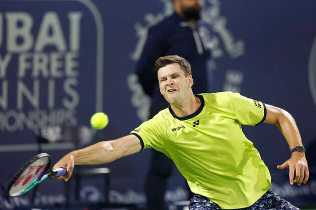 Hubert Hurkacz Tennis Dubai Duty Free Tennis Championships ATP Dubai Duty Free Tennis Stadium Dubai United Arab Emirates 25 February 2022 Copyright: xJuergenxHasenkopfx