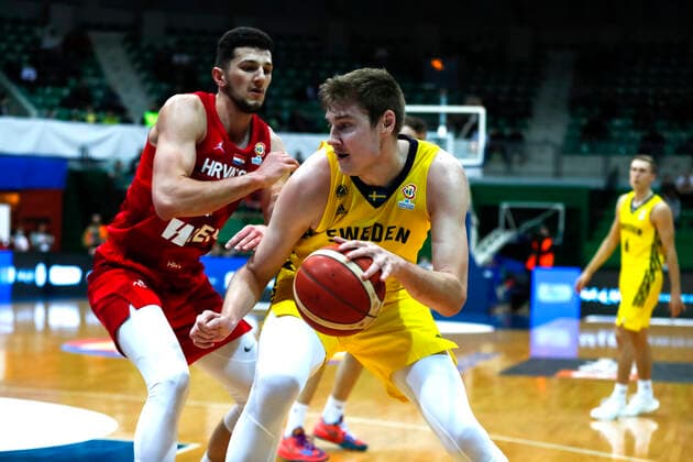 Basketball, World Cup Qualifier, Sweden - Croatia