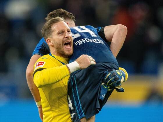 Bilder des Jahres 2022, Sport 02 Februar Sport Themen der Woche KW08 Oliver Baumann (TSG 1899 Hoffenheim, 01), Christoph Baumgartner (TSG 1899 Hoffenheim, 14), GER, TSG 1899 Hoffenheim vs. VFB Stuttgart, Fussball, Bundesliga, 24. Spieltag, Spielzeit 2021 2022, 25.02.2022, DFB DFL regulations prohibit any use of photographs as image sequences and or quasi-video., GER, TSG 1899 Hoffenheim vs. VFB Stuttgart, Fussball, Bundesliga, 24. Spieltag, Spielzeit 2021 2022, 25.02.2022 Sinsheim *** Oliver Baumann TSG 1899 Hoffenheim, 01 , Christoph Baumgartner TSG 1899 Hoffenheim, 14 , GER, TSG 1899 Hoffenheim vs VFB Stuttgart, Football, Bundesliga, 24 Spieltag, Spielzeit 2021 2022, 25 02 2022, DFB DFL regulations prohibit any use of photographs as image sequences and or quasi video , GER, TSG 1899 Hoffenheim vs VFB Stuttgart, Football, Bundesliga, 24 Spieltag, Spielzeit 2021 2022, 25 02 2022 Sinsheim Copyright: xEibner-Pressefoto SaschaxWaltherx EP_EER