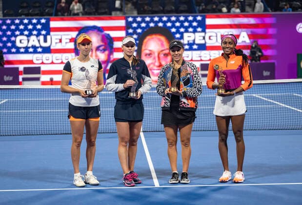 2022 Qatar TotalEnergies Open Cori Gauff USA Jessica Pegula USA