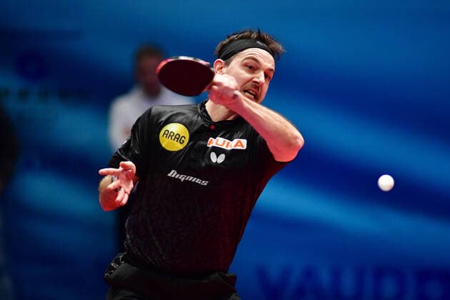 Bilder des Jahres 2022, Sport 02 Februar Sport Themen der Woche KW08 Sport Bilder des Tages Europe Top 16 Cup Montreux BOLL Timo beim Europe Top 16 Montreux Salle Omnisports du Pierrier Vaud Schweiz; Switzerland; Suisse *** Europe Top 16 Cup Montreux BOLL Timo at Europe Top 16 Montreux Salle Omnisports du Pierrier Vaud Switzerland Suisse