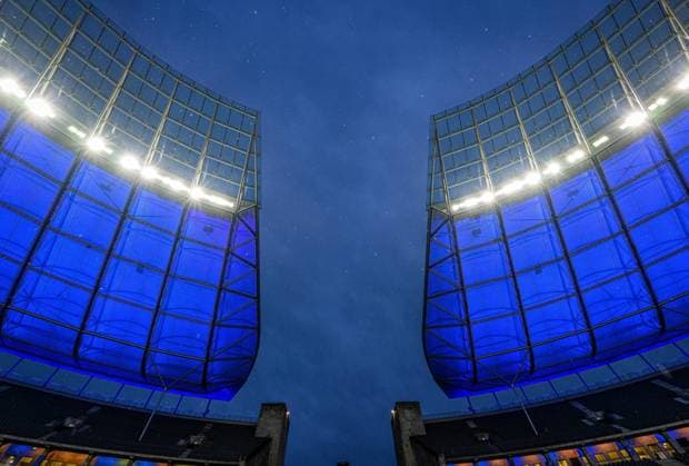 Impressions from the stadium Football 1 Bundesliga, 23 Matchday Hertha BSC Berlin RB Leipzig 1 6 20 February 2022 Berlin, Olympiastadion Hertha BSC Berlin RB Leipzig 1 6
