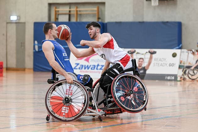 1 Wheelchair Basketball Bundesliga, RBC Koeln99ers vs Thuringia Bulls, 26 02 2022 Thomas Reier RBC Koeln99ers 27 , 1 Wheelchair Basketball Bundesliga, RBC Koeln99ers vs Thuringia Bulls on 26 02 2022 in Sporthalle Bergischer Ring, in Cologne North Rhine Westphalia Copyright: xBEAUTIFULxSPORTS Mueller-Laschetx