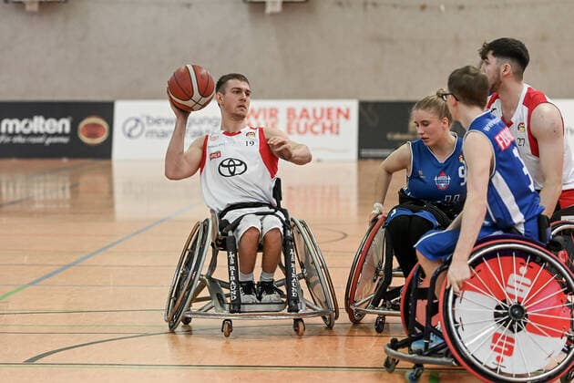 1 Wheelchair Basketball Bundesliga, RBC Koeln99ers vs Thuringia Bulls, 26 02 2022 Alexander Keiser RBC Koeln99ers 19 , 1 Wheelchair Basketball Bundesliga, RBC Koeln99ers vs Thuringia Bulls on 26 02 2022 in Sporthalle Bergischer Ring, in Cologne North Rhine Westphalia Copyright: xBEAUTIFULxSPORTS Mueller-Laschetx